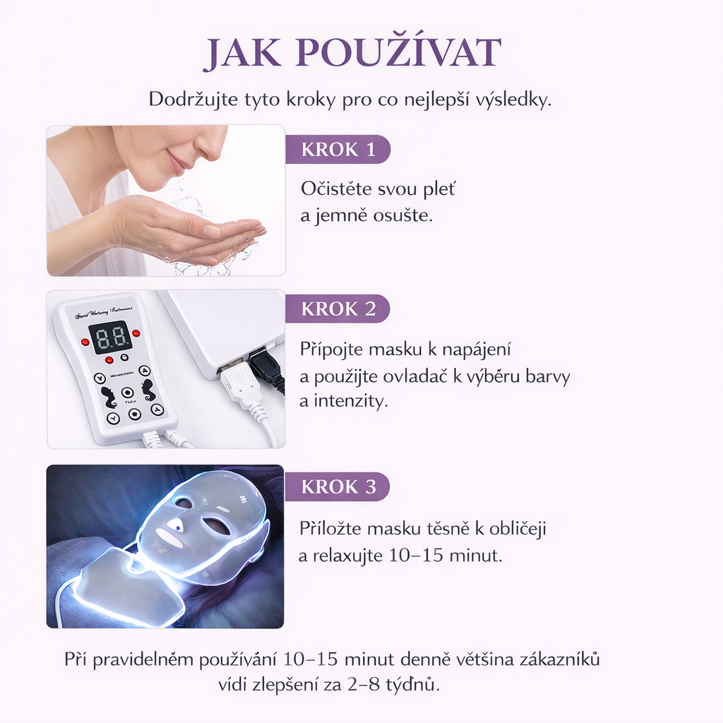 Terapeutická maska ​​ProGlow LED